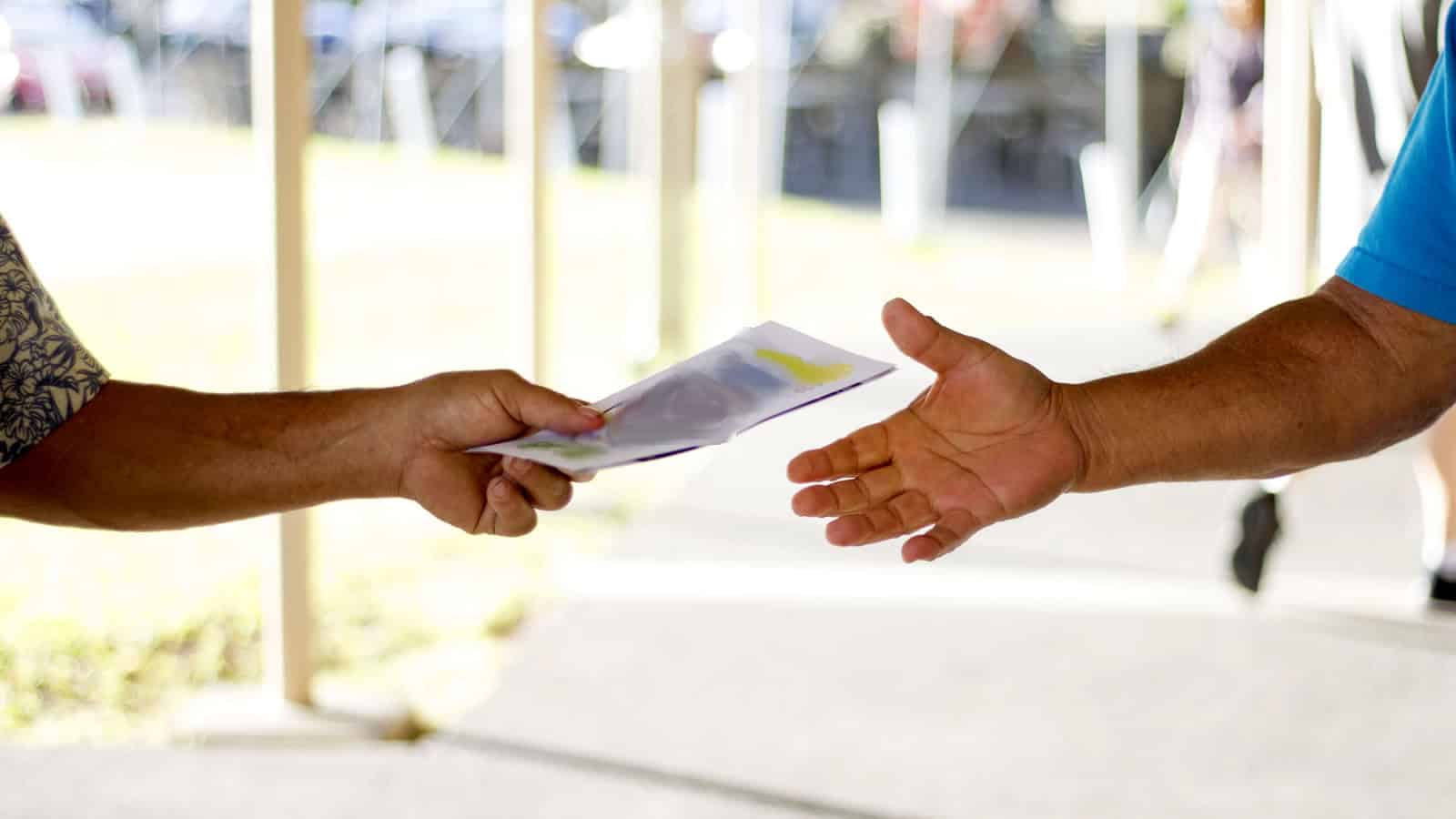 If Someone Hands You A Flyer, Its Like They're Saying Here You Throw This Away