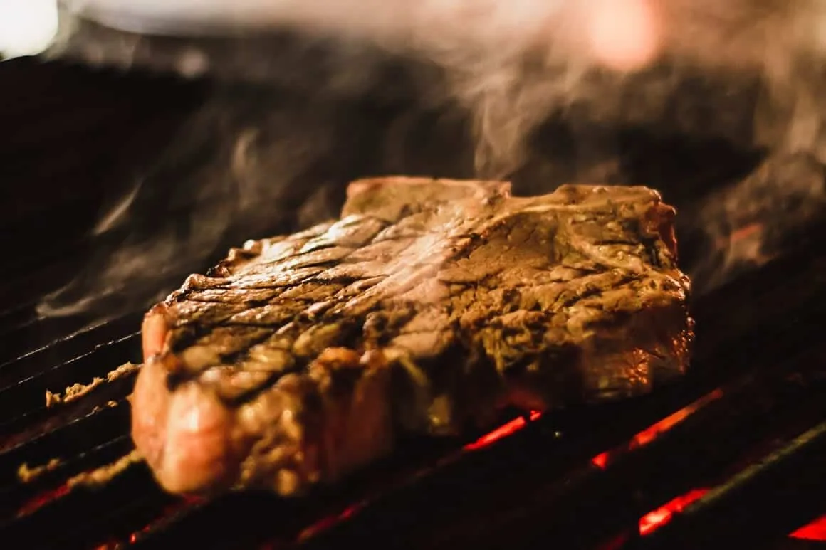 Steak on Grill