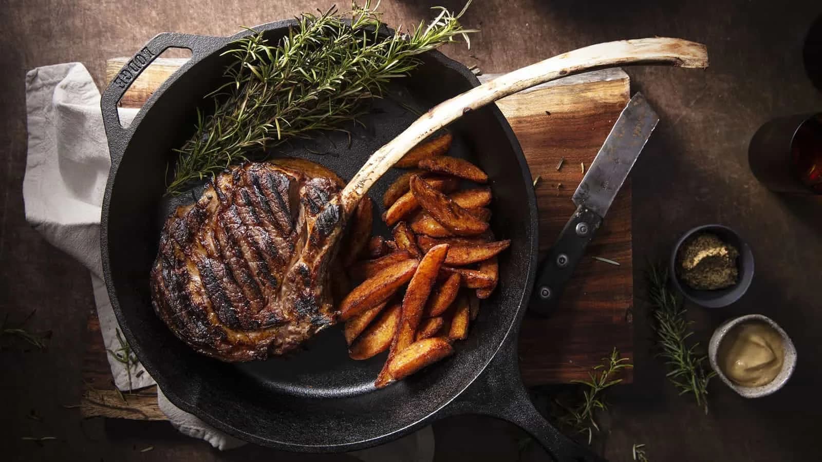 Steak dinner