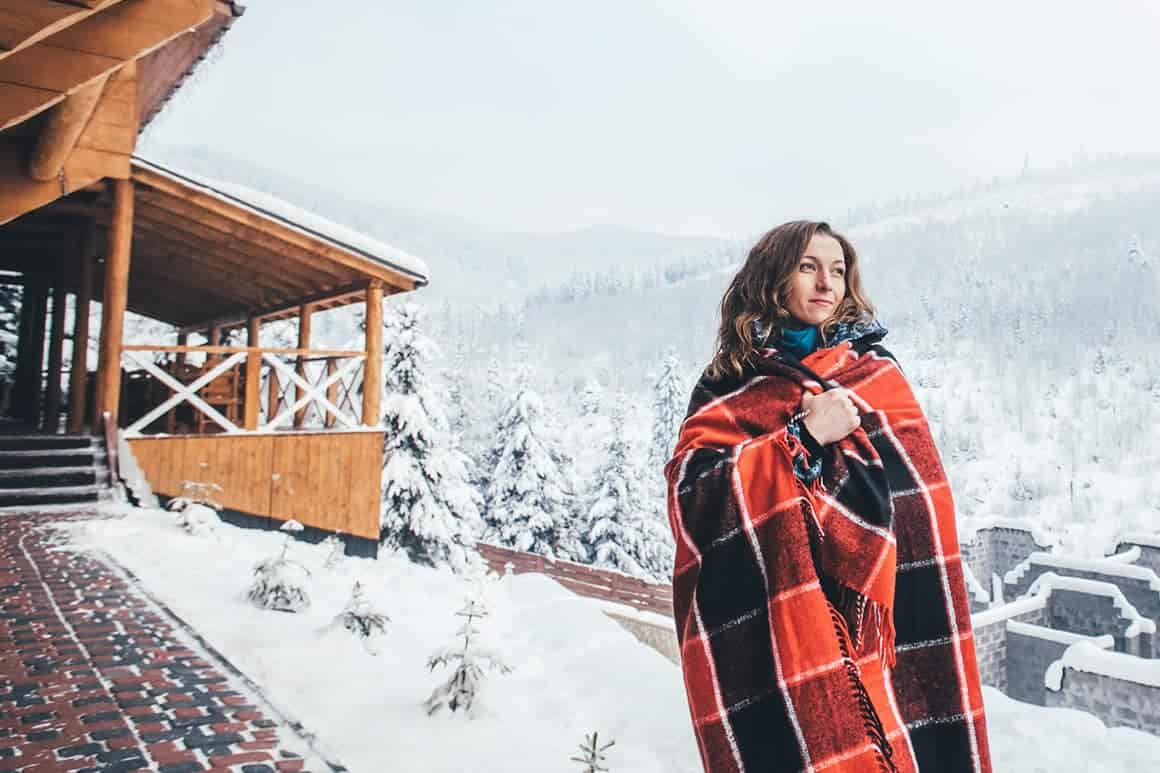 Winter Ski Lodge