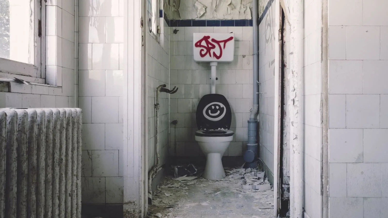 Gas Station Toilet
