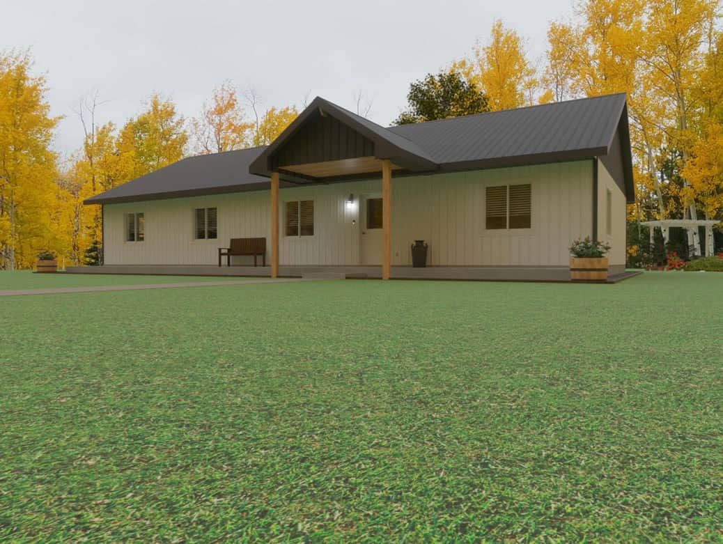 Style 2 Plan 1 home design by Sherman Buildings