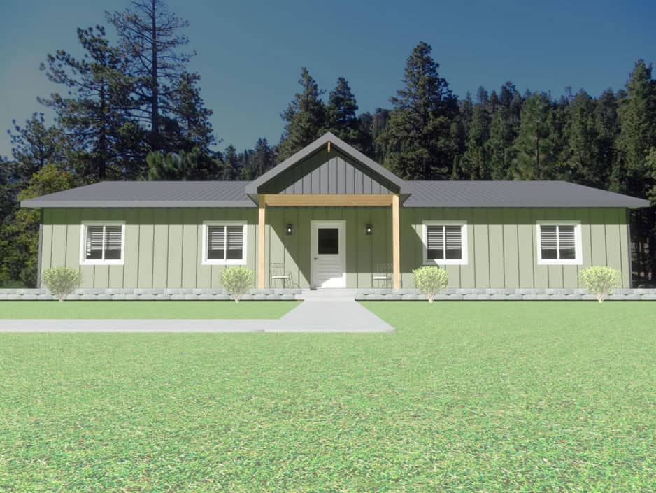 Style 2 Plan 2 home design by Sherman Buildings