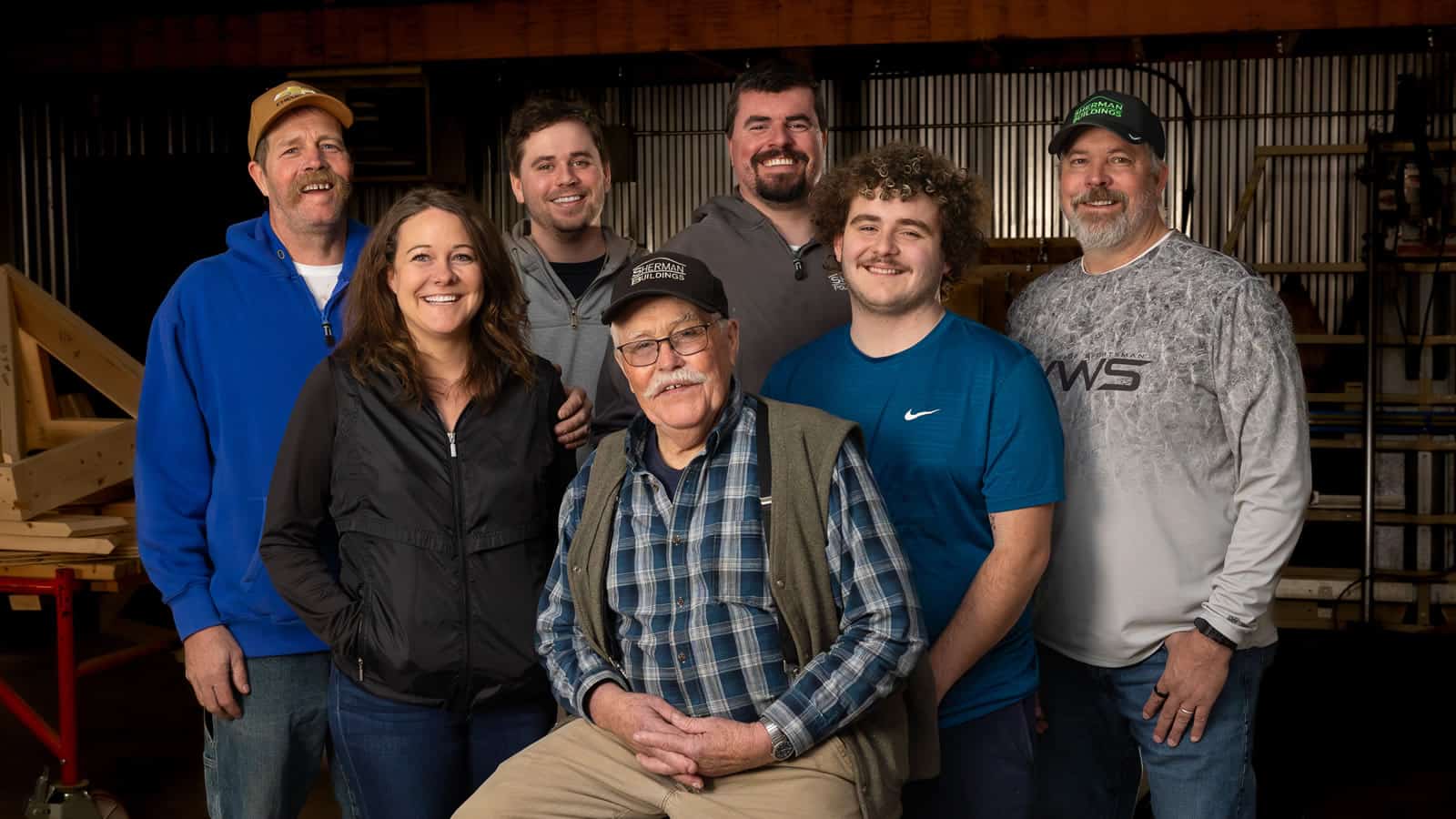 The Kelling family — founders of Sherman Buildings