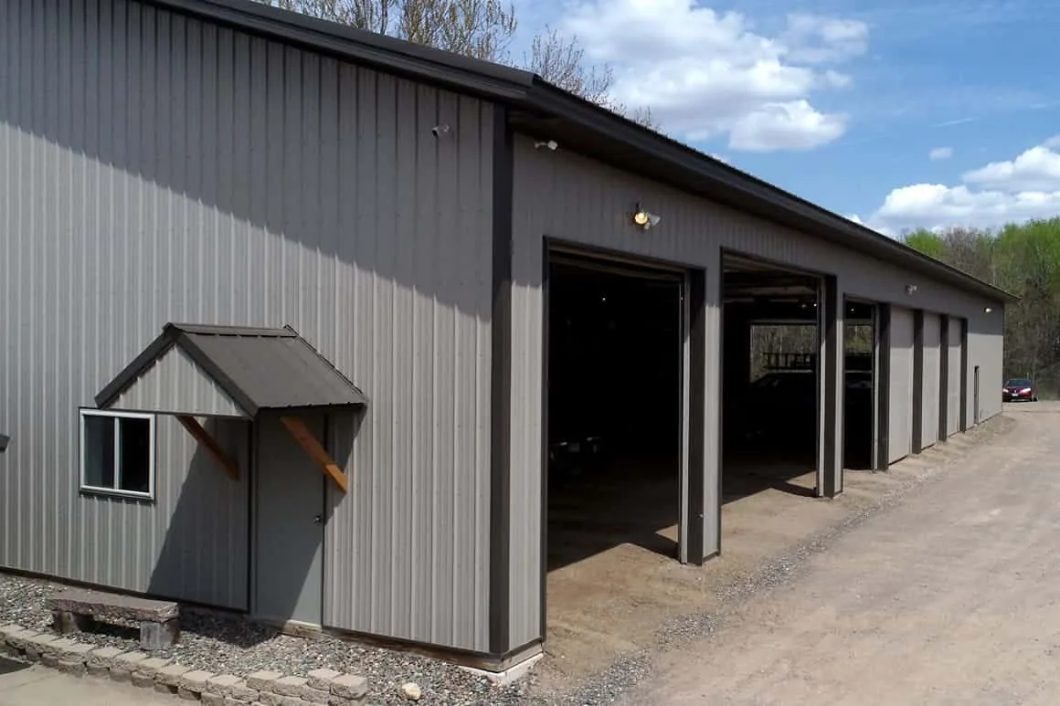 Commercial pole building by Sherman Buildings