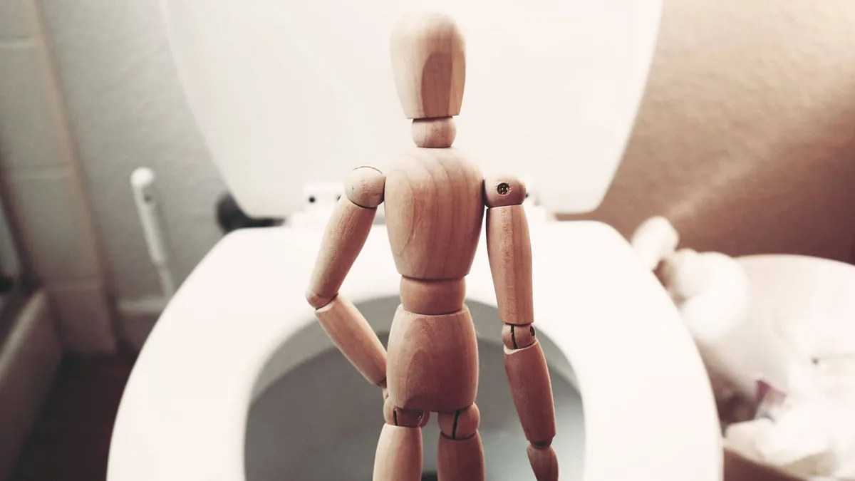 stand on toilet