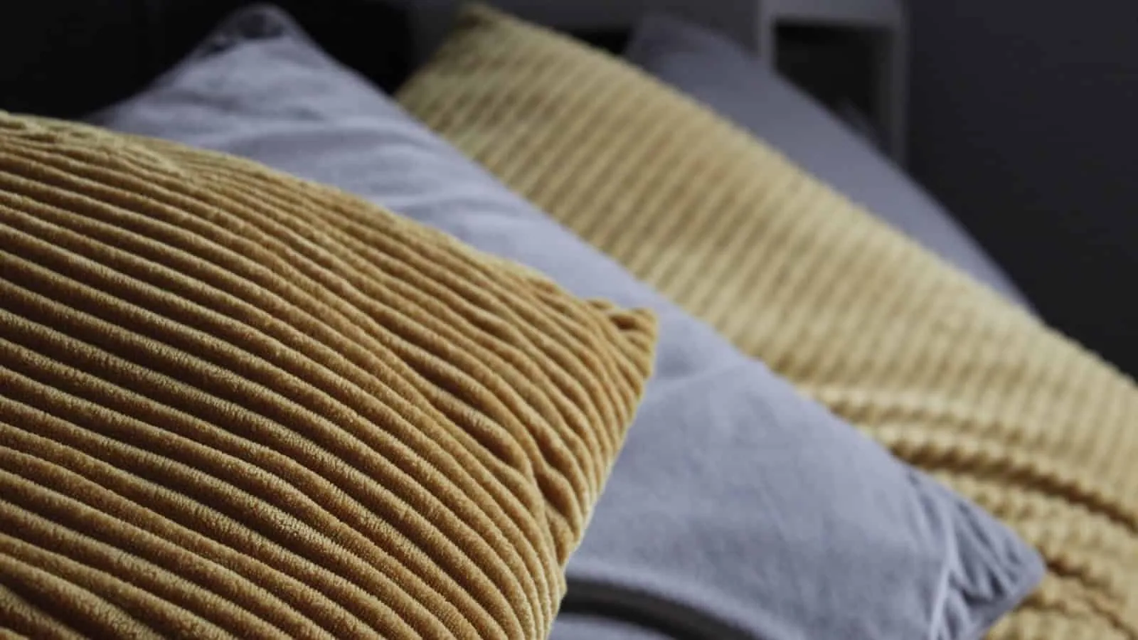 Corduroy pillows