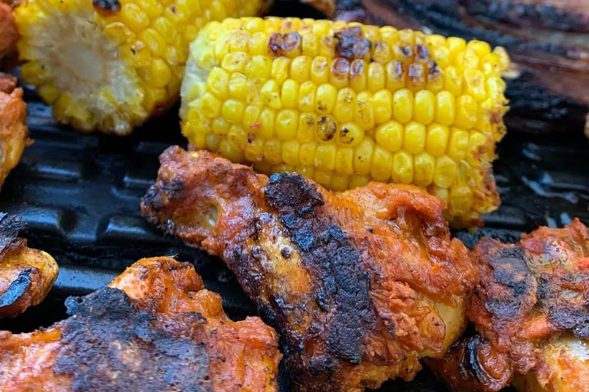 Grilled Chicken and Corn