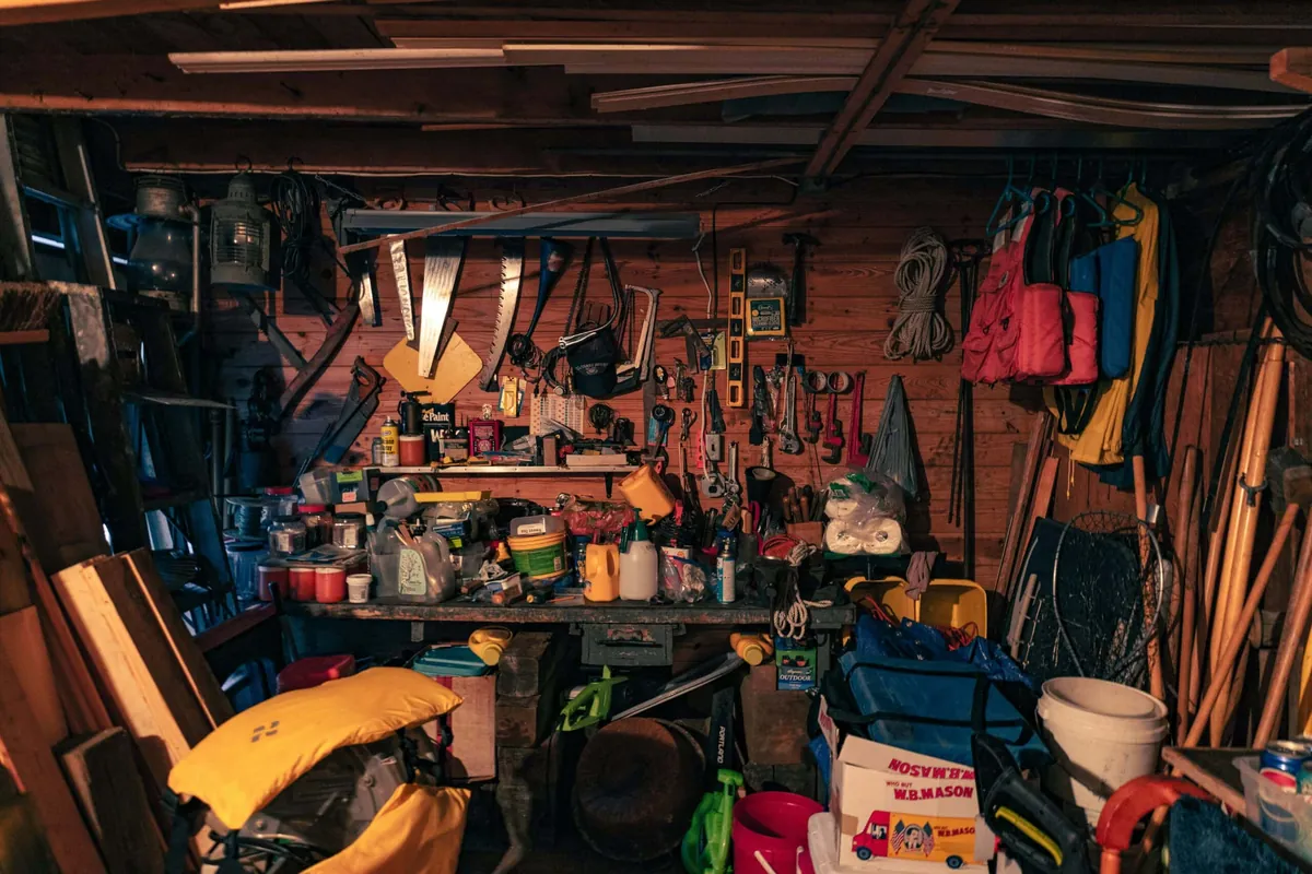 messy garage
