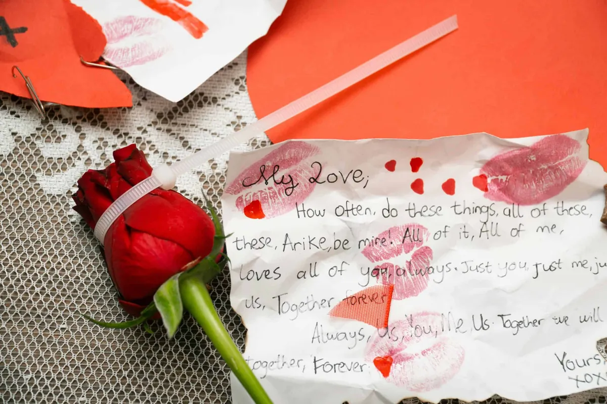 love letter for valentines day
